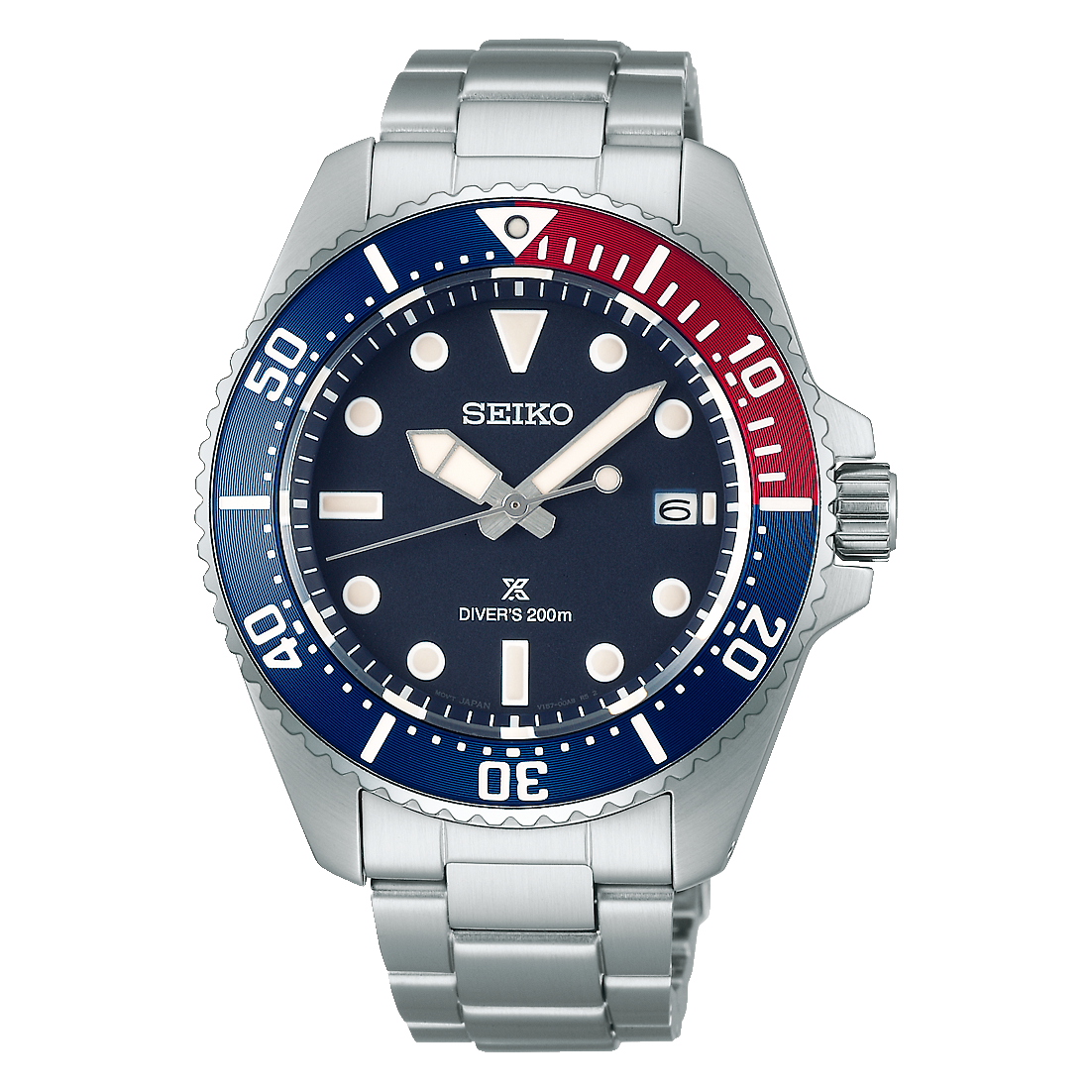 Seiko Prospex Solar Diver’s in Blue-Red-Blue SNE595 SNE595P1
