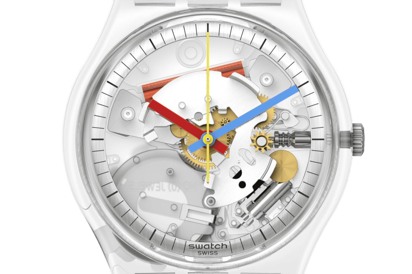 SWATCH CLEARLY GENT SO28K100-S06 SO28K100