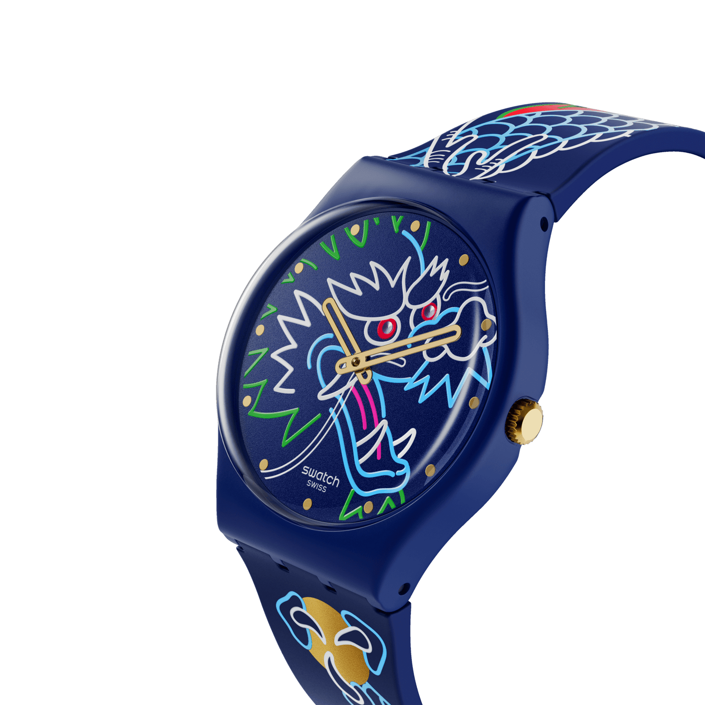 SWATCH SO28Z125 DRAGON IN WAVES