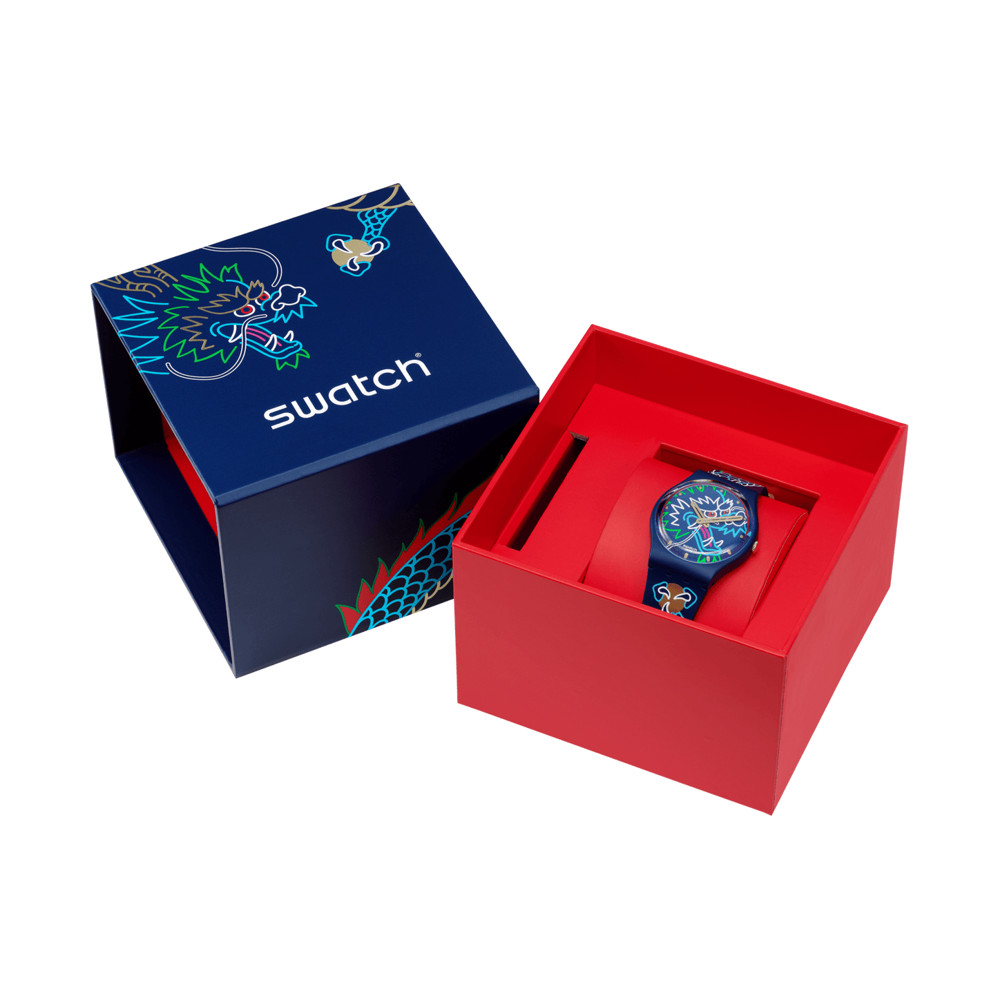 SWATCH SO28Z125 DRAGON IN WAVES