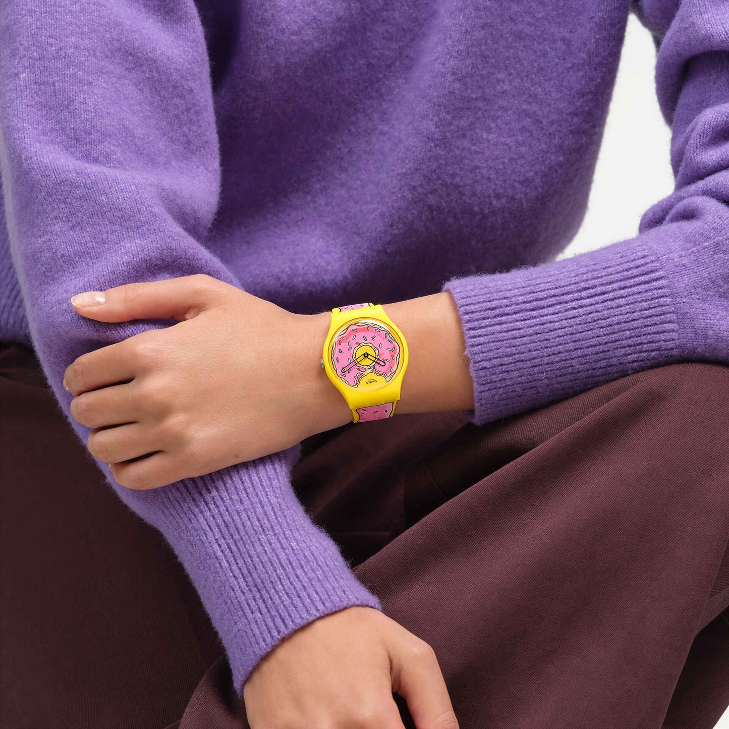 SWATCH SO29Z134 THE SIMPSONS COLLECTION SECONDS OF SWEETNESS