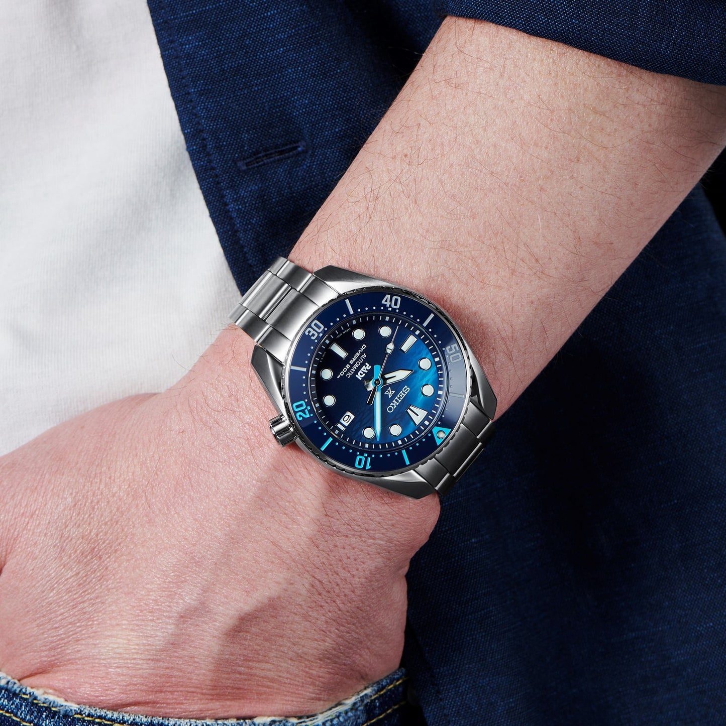 Seiko SPB375J1 Prospex ‘Great Blue’ ‘Sumo’ Scuba PADI Special Edition SPB375