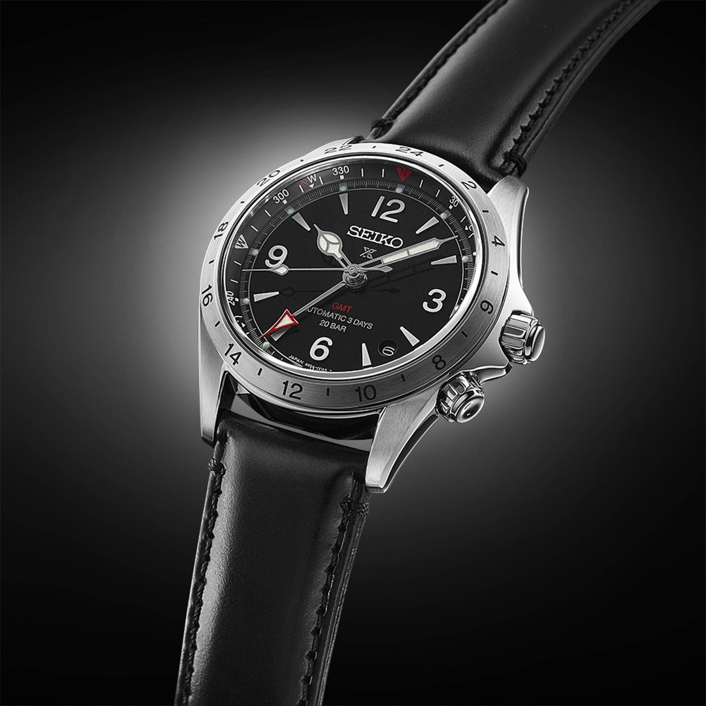 Seiko Prospex Alpinist Mechanical GMT Black SPB379 SPB379J1