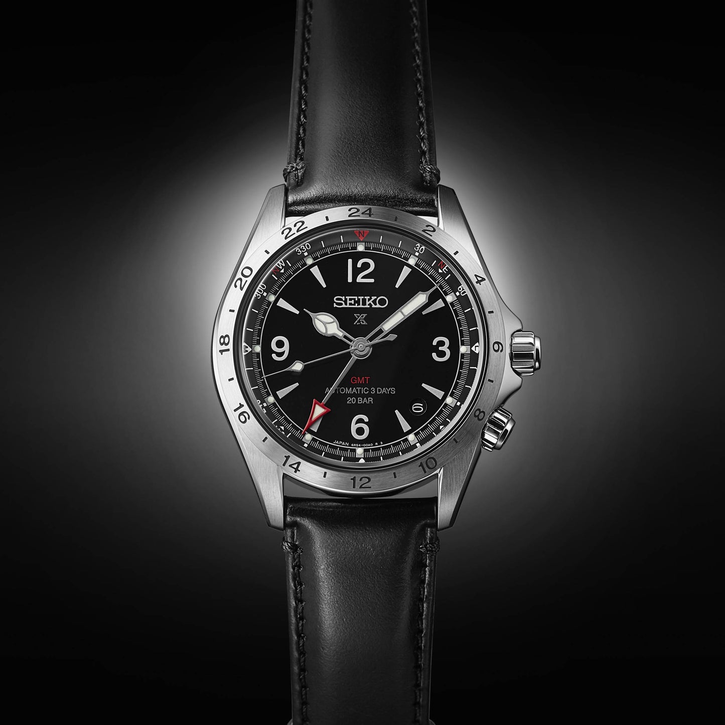 Seiko Prospex Alpinist Mechanical GMT Black SPB379 SPB379J1