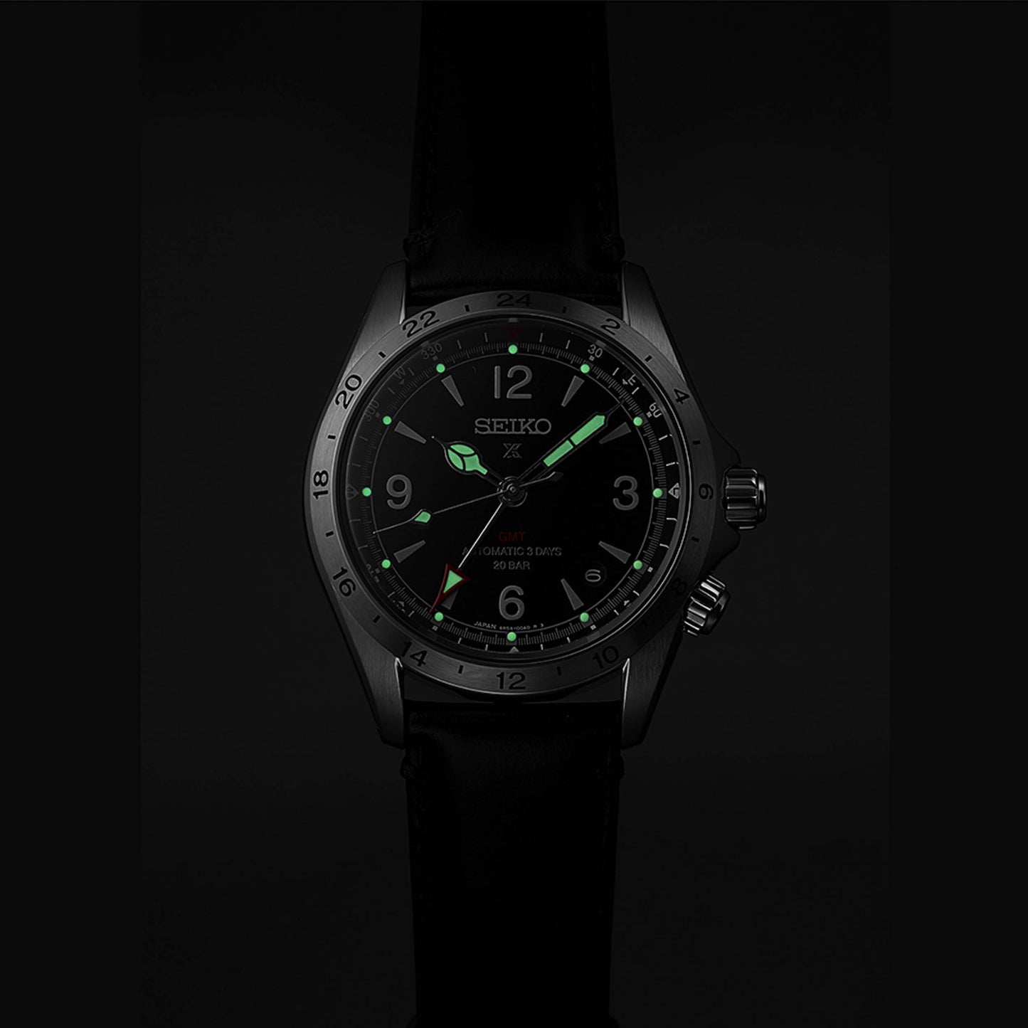 Seiko Prospex Alpinist Mechanical GMT Black SPB379 SPB379J1