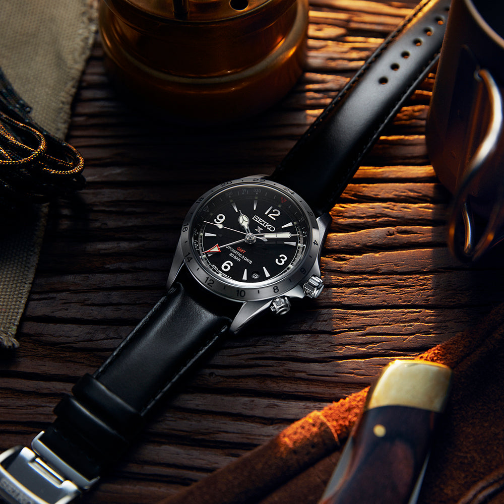 Seiko Prospex Alpinist Mechanical GMT Black SPB379 SPB379J1