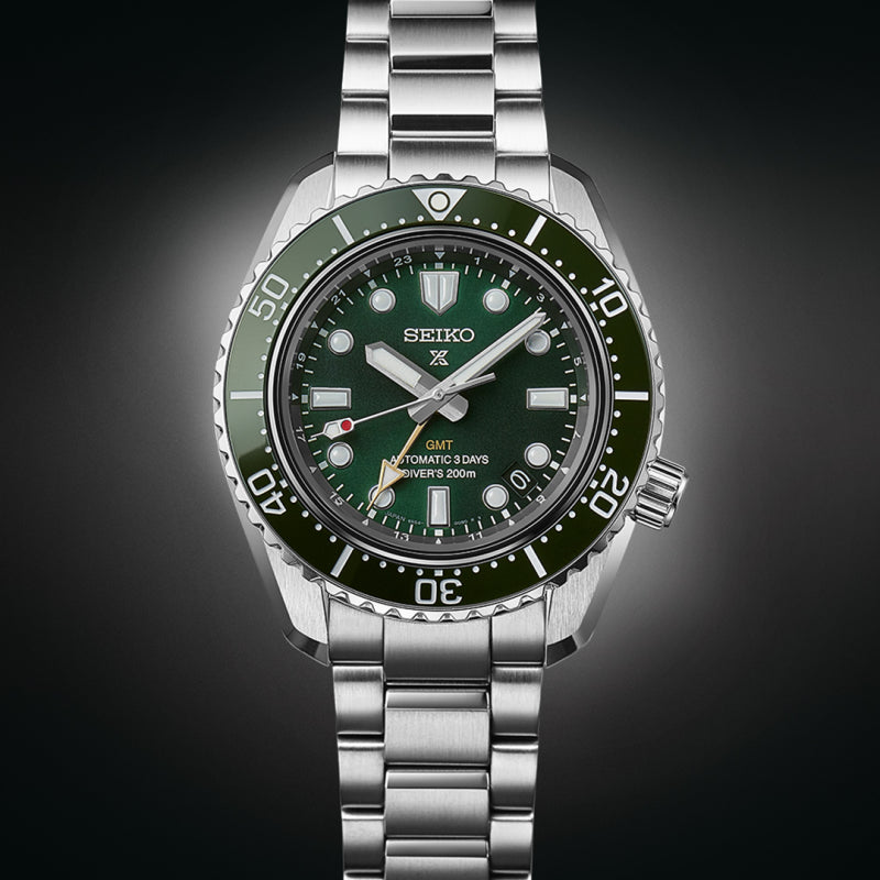 Seiko Prospex 1968 Heritage Diver’s GMT Watch in ‘Marine Green’ SPB381 SPB381J1