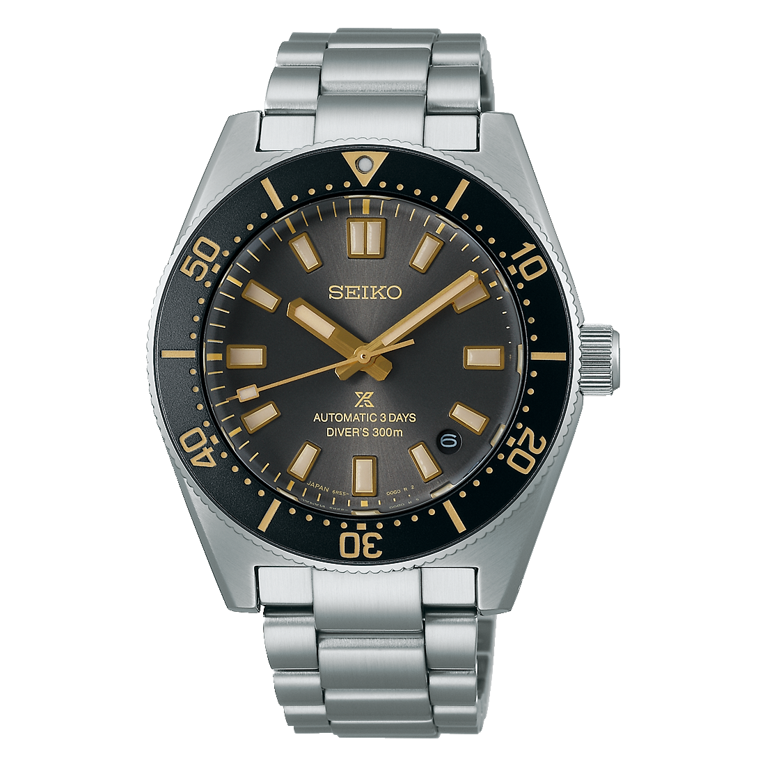 Seiko SPB455 SPB455J1 Prospex 1965 Revival Diver’s 3-day 300m in Tide Grey – 100th Anniversary of Seiko Special Edition