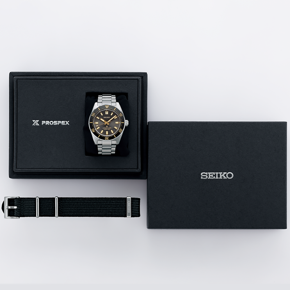 Seiko SPB455 SPB455J1 Prospex 1965 Revival Diver’s 3-day 300m in Tide Grey – 100th Anniversary of Seiko Special Edition