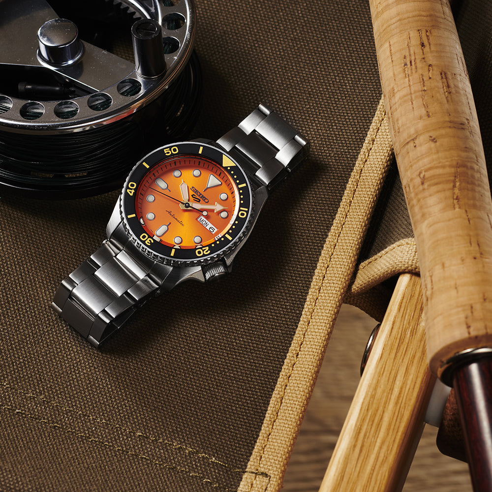 SEIKO 5 Sports SKX Sports Style orange Dial Automatic Watch SRPD59 SRPD59K1F
