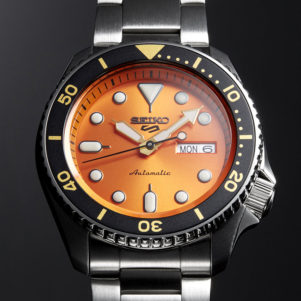 SEIKO 5 Sports SKX Sports Style orange Dial Automatic Watch SRPD59 SRPD59K1F