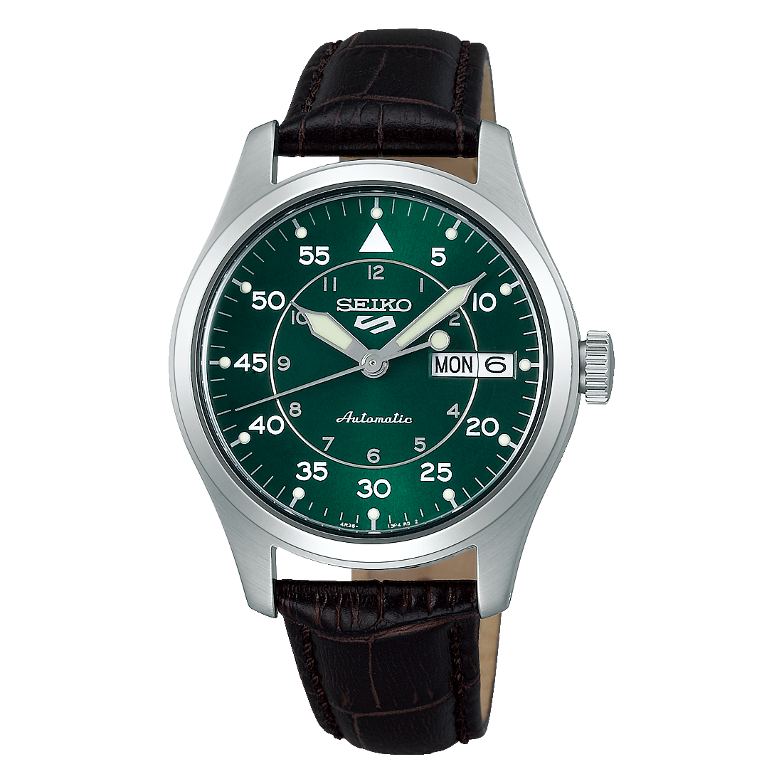 Seiko SRPJ89 SRPJ89K1 Seiko 5 ‘Kelly Green Flieger’ Suit Style