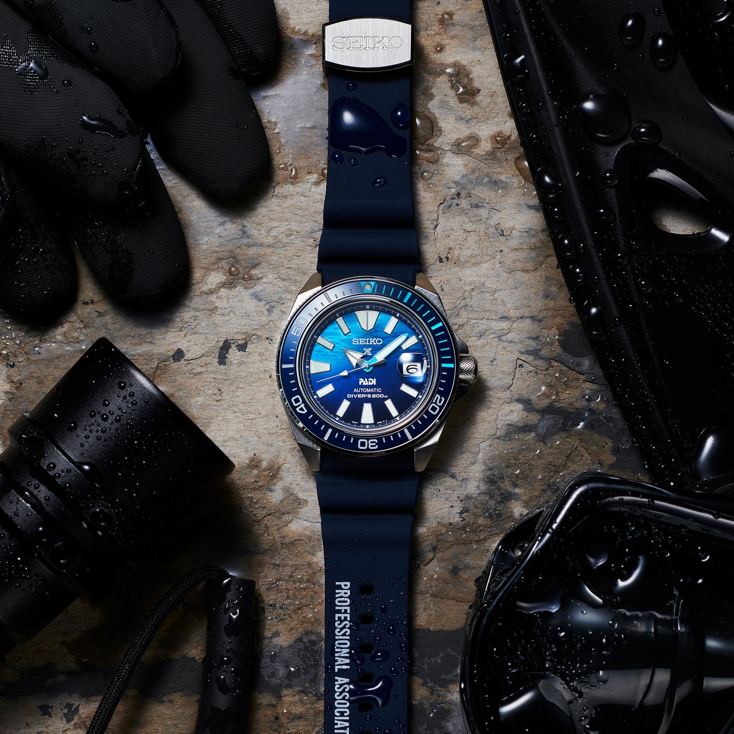Seiko SRPJ93 SRPJ93K1 Prospex ‘Great Blue’ Samurai Scuba PADI Special Edition