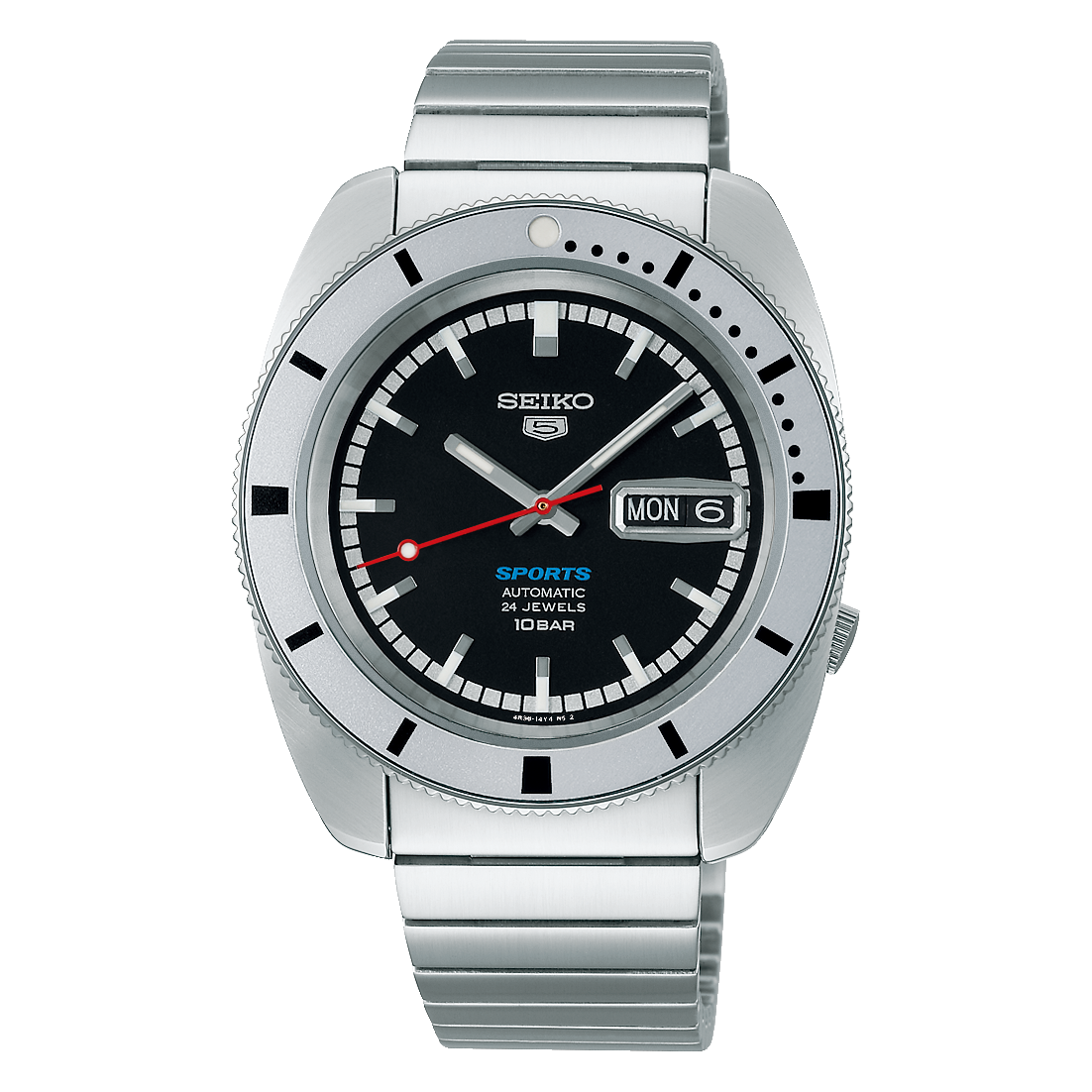 Seiko 5 Sports ‘Pepper Black’ 1968 Recreation Limited Edition SRPL05K1 SRPL05
