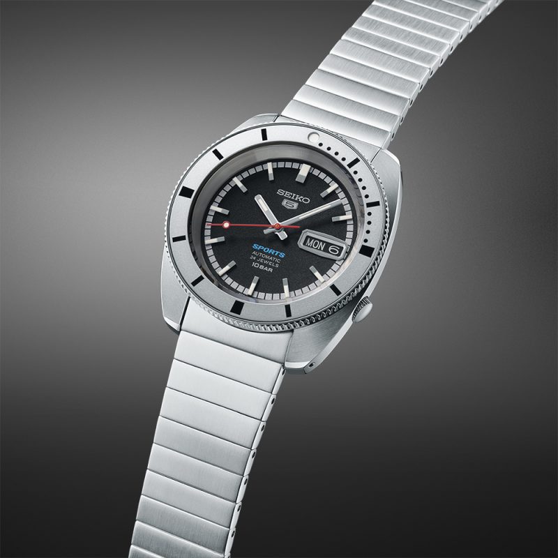 Seiko 5 Sports ‘Pepper Black’ 1968 Recreation Limited Edition SRPL05K1 SRPL05