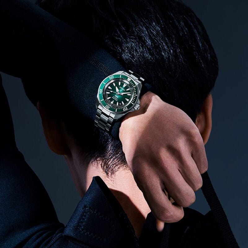Seiko Prospex PADI 60th Anniversary 4R Compact Mechanical Diver’s Watch in Underwater Green SRPL53 SRPL53K1