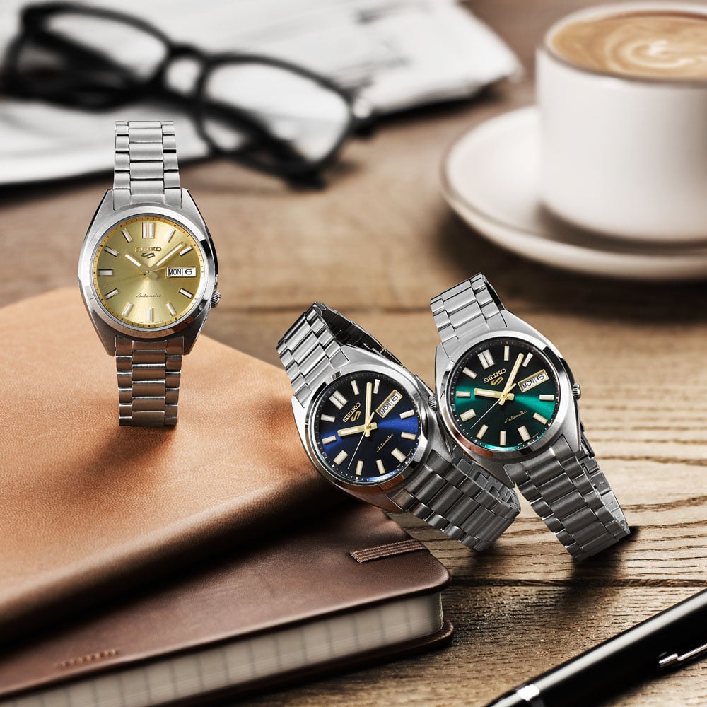 Seiko 5 Sports SRPL57 SNXS Vintage Gold Collection – in ‘Green Tie’ SRPL57K1
