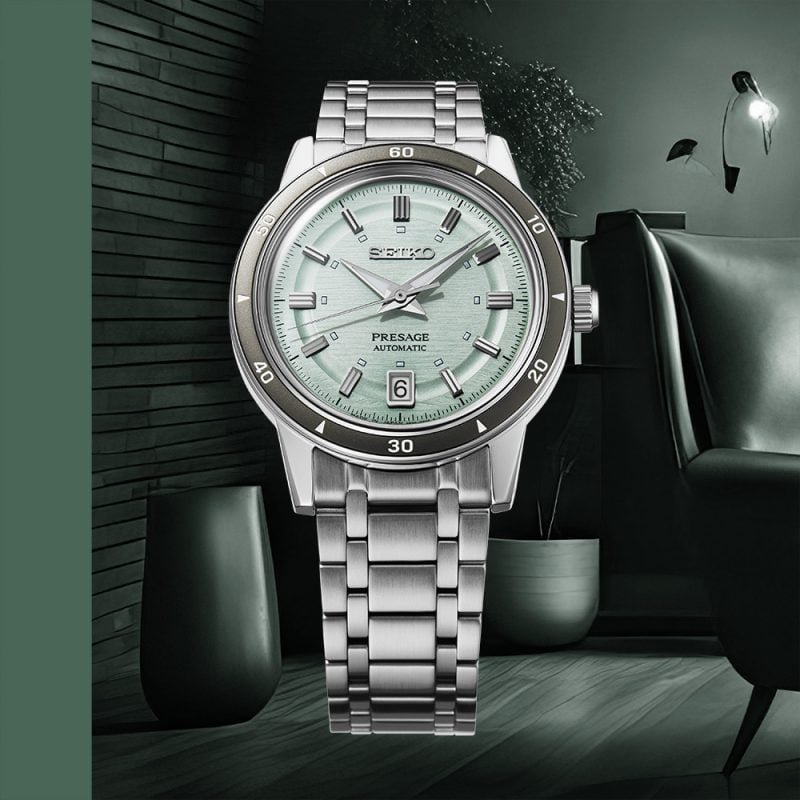 Seiko Presage Style 60s in Ice Green SRPL71J1 SRPL71
