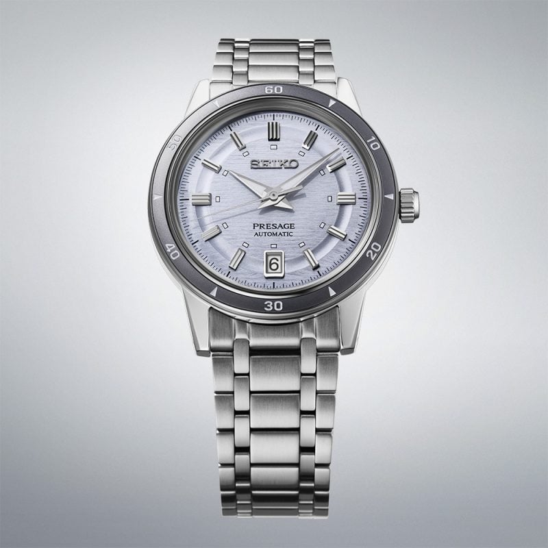 Seiko Presage Style 60s in Silvery Violet SRPL73J1 SRPL73