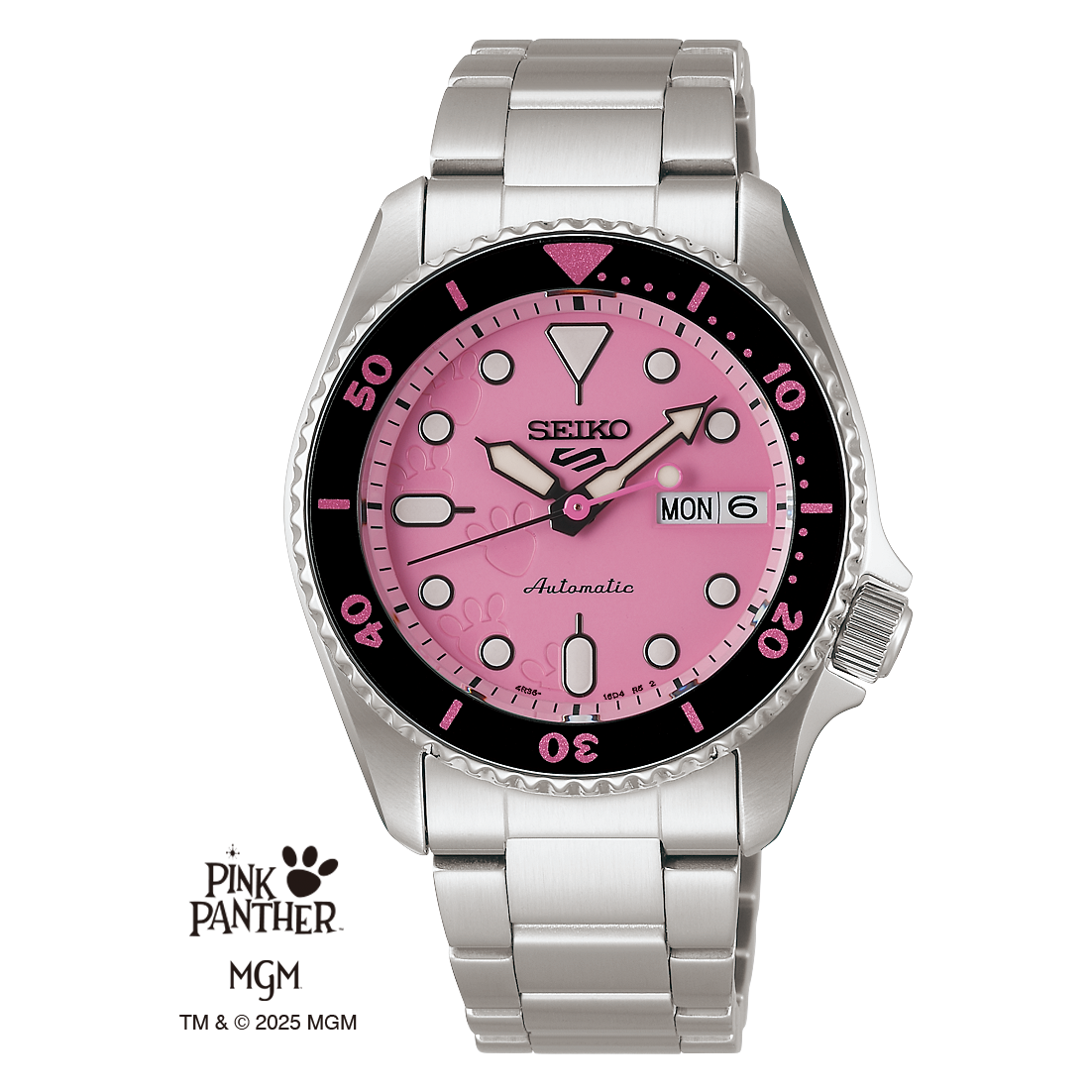 Seiko SRPM07 SKX series 5 Sports Pink Panther Limited Edition