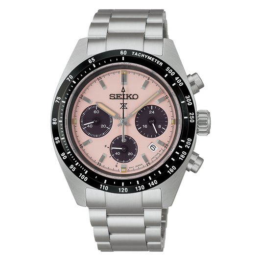 Seiko SSC963 Prospex Speedtimer ‘Youngtimer’ in Pale pink SSC963P1