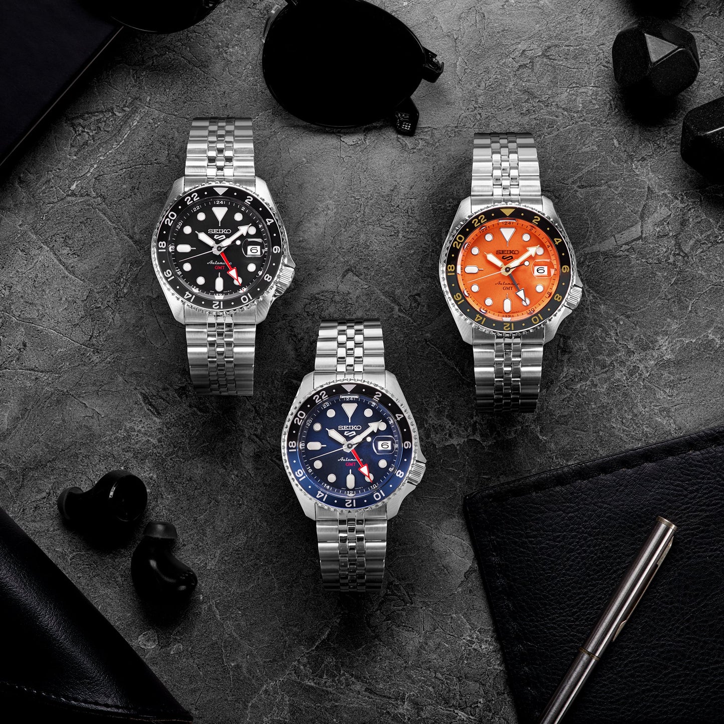 Seiko 5 Sports ‘Mikan Orange’ Automatic GMT Watch SSK005 SSK005K1
