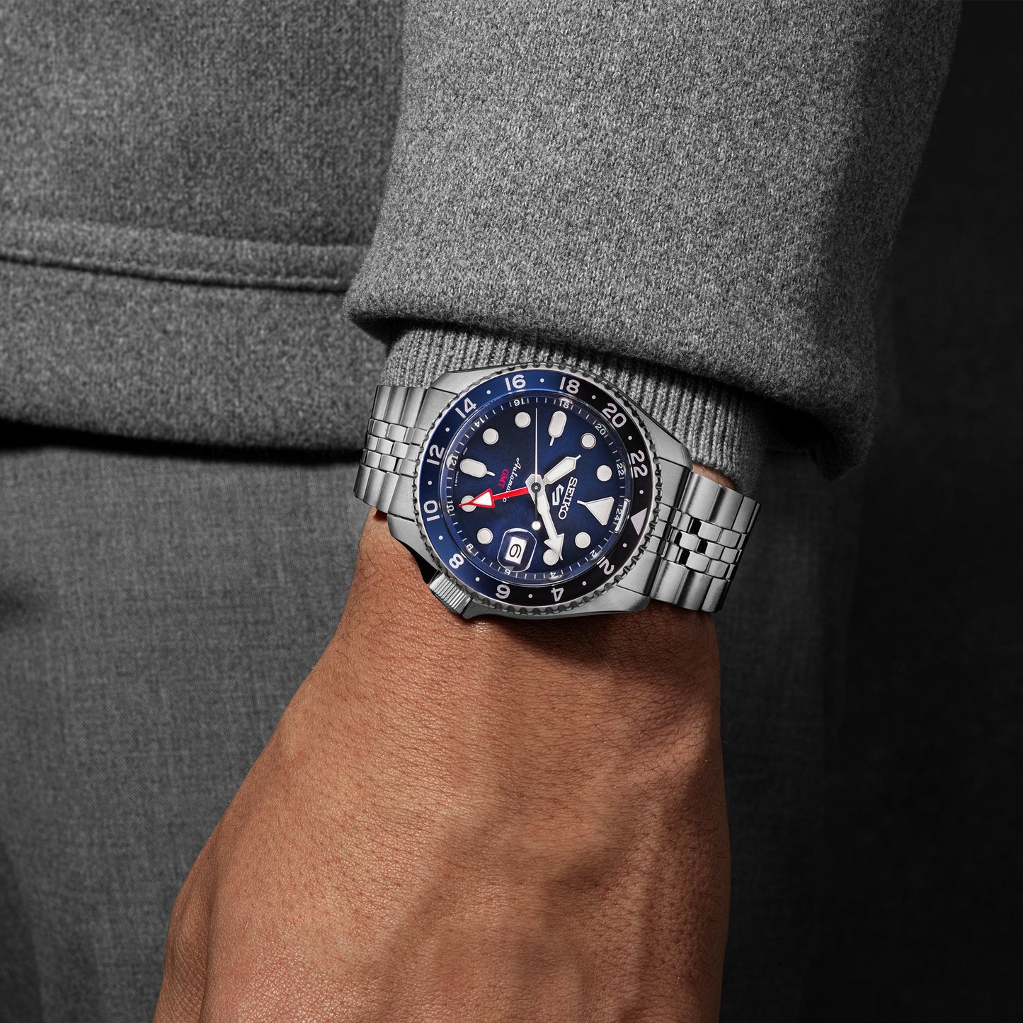 Seiko 5 Sports Automatic GMT ‘Blueberry’ Watch SSK003 SSK003K1