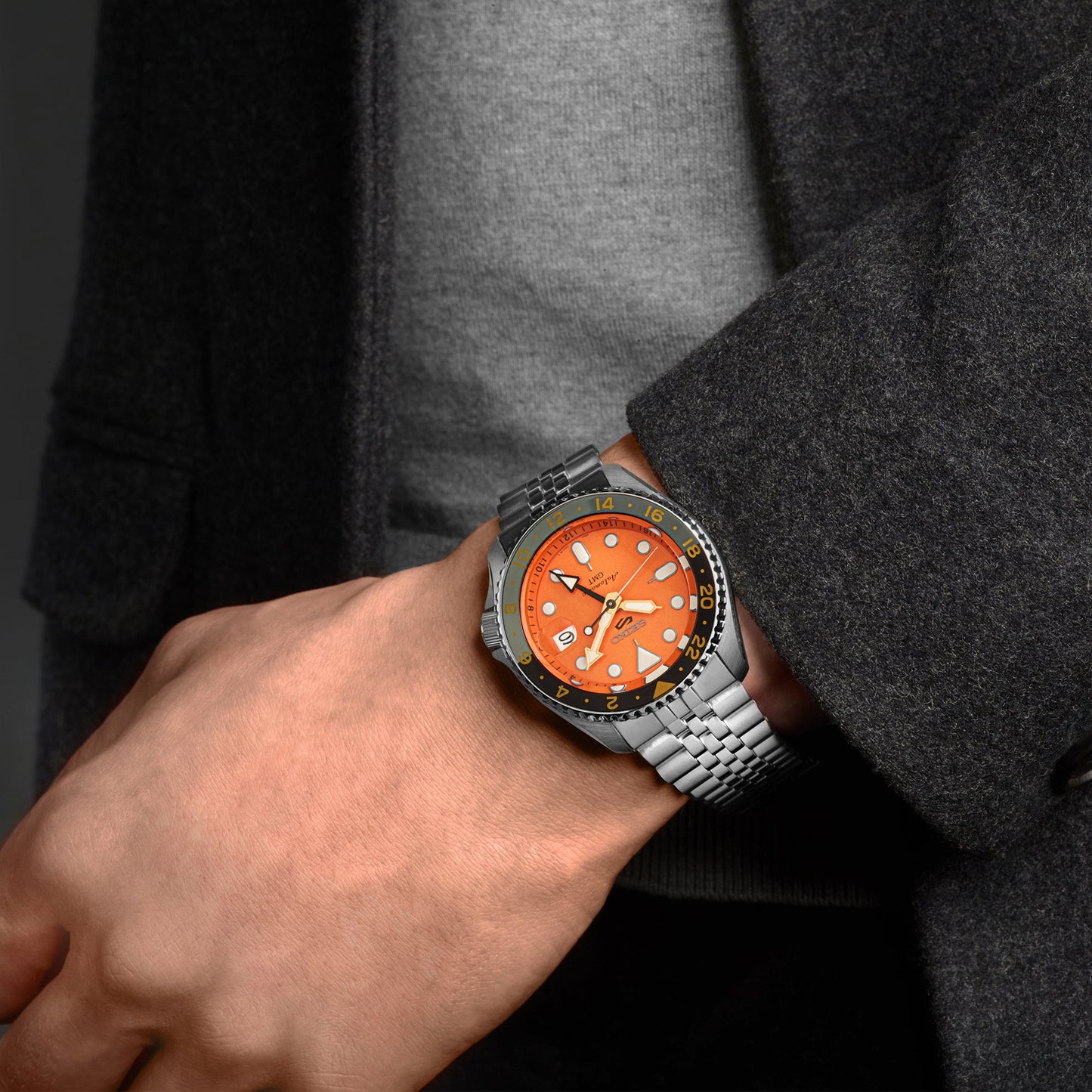 Seiko 5 Sports ‘Mikan Orange’ Automatic GMT Watch SSK005 SSK005K1