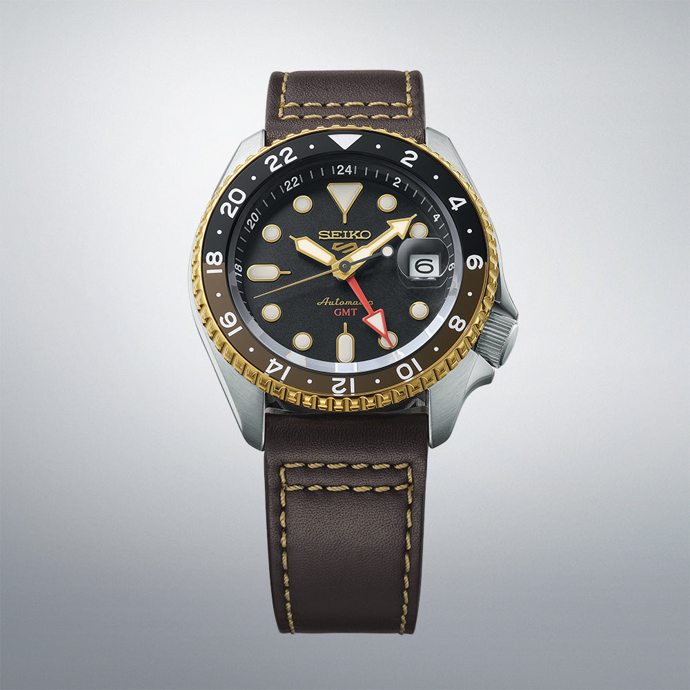 Seiko 5 Sports SKX GMT in Mocha SSK036 SSK036K1
