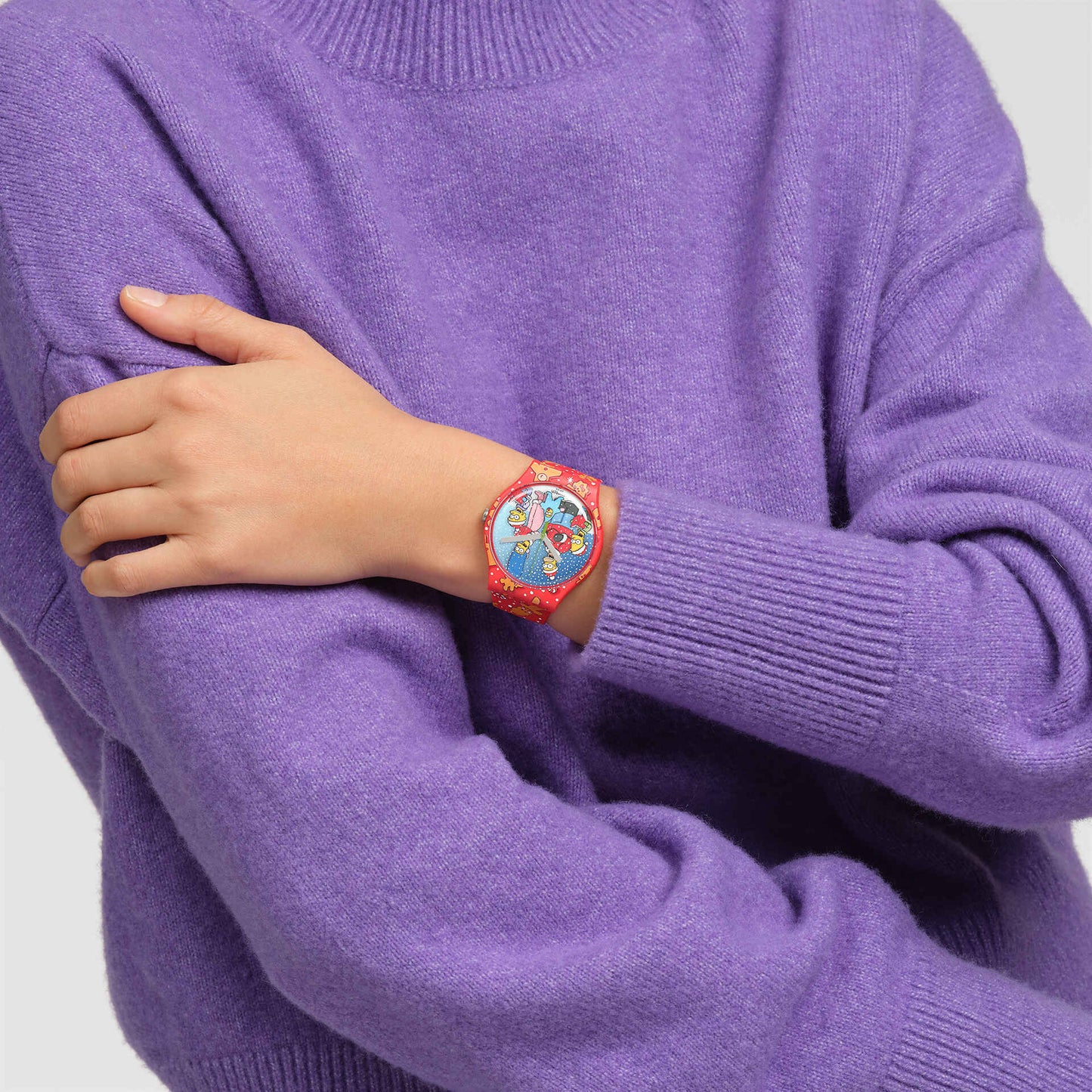 SWATCH SUOZ361 THE SIMPSONS COLLECTION WONDROUS WINTER WONDERLAND