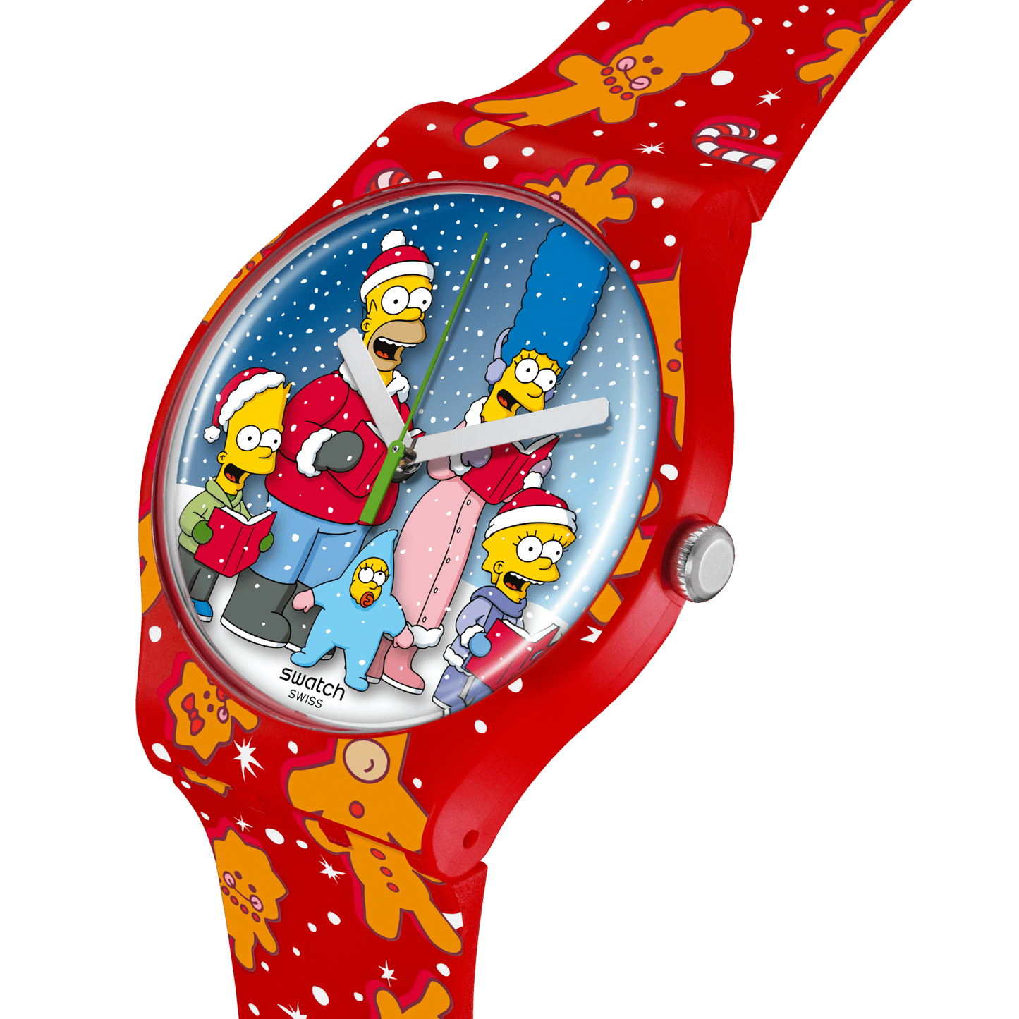 SWATCH SUOZ361 THE SIMPSONS COLLECTION WONDROUS WINTER WONDERLAND