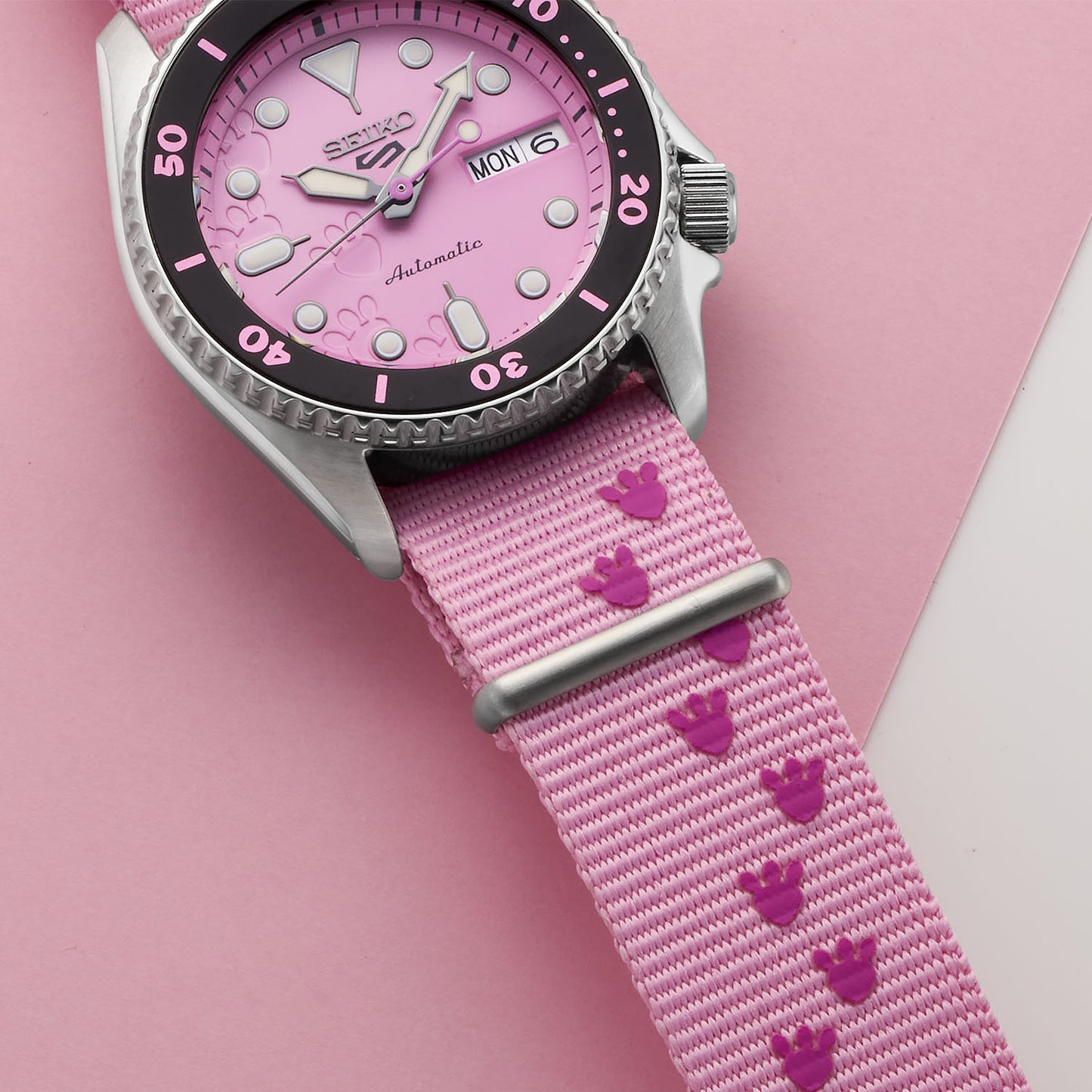 Seiko SRPM07 SKX series 5 Sports Pink Panther Limited Edition