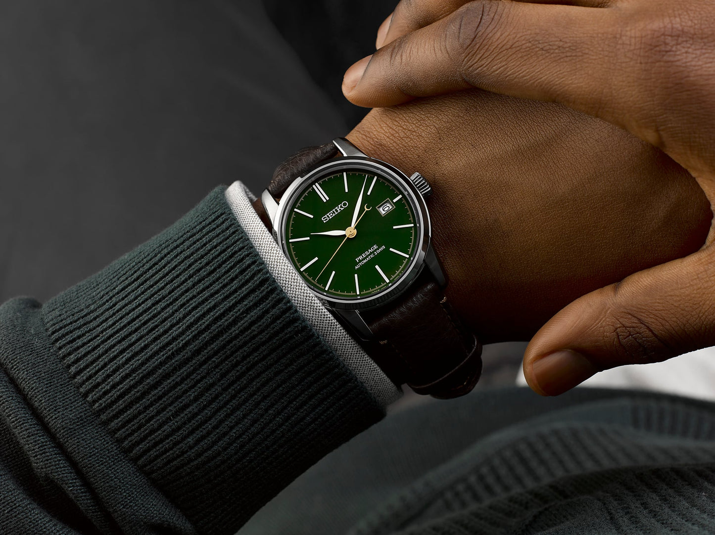 Seiko SPB407J1 ‘Natural Green’ Urushi Lacquer – Presage Craftsmanship Series SPB407