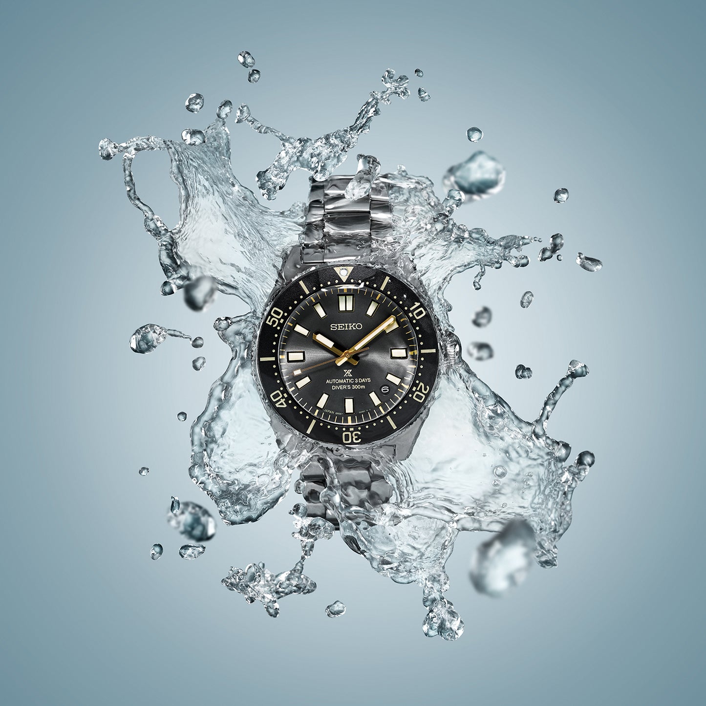 Seiko SPB455 SPB455J1 Prospex 1965 Revival Diver’s 3-day 300m in Tide Grey – 100th Anniversary of Seiko Special Edition