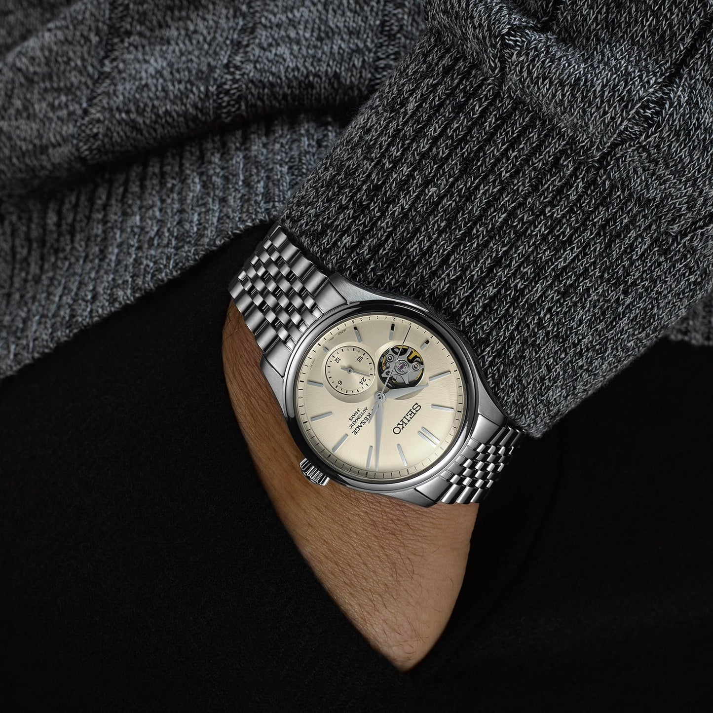 Seiko SPB469J1 Seiko Presage Classic Series ‘Shiro-iro’ Open heart SPB469
