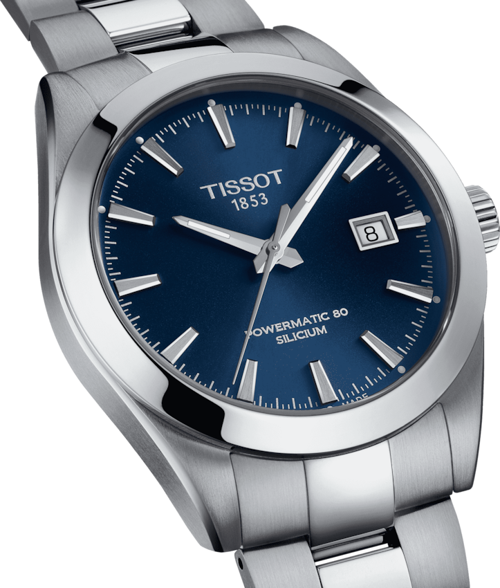 TISSOT GENTLEMAN POWERMATIC 80 BLUE SILICIUM T127.407.11.041.00 T1274071104100