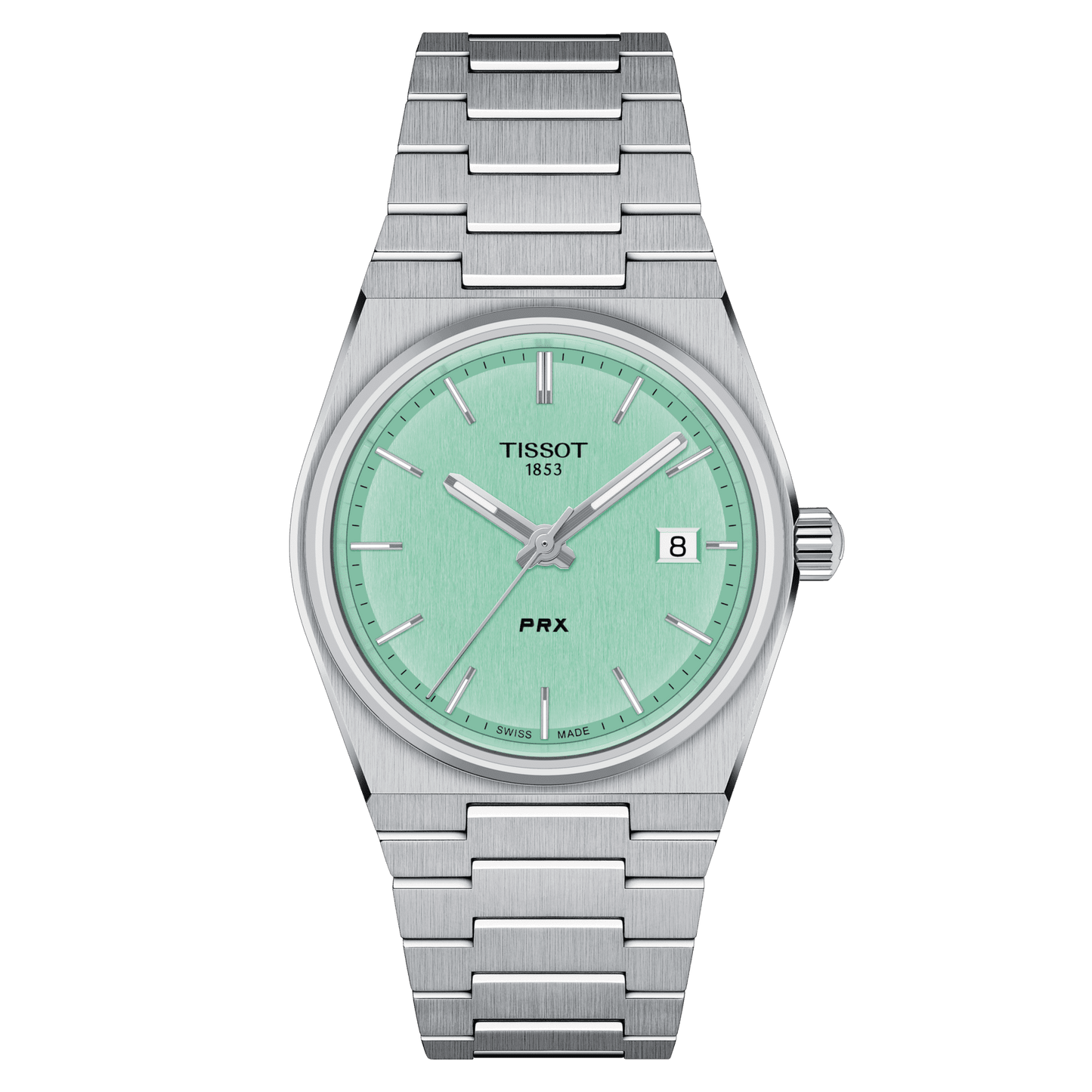 TISSOT PRX QUARTZ 35MM LIGHT GREEN DIAL T137.210.11.091.00 T1372101109100