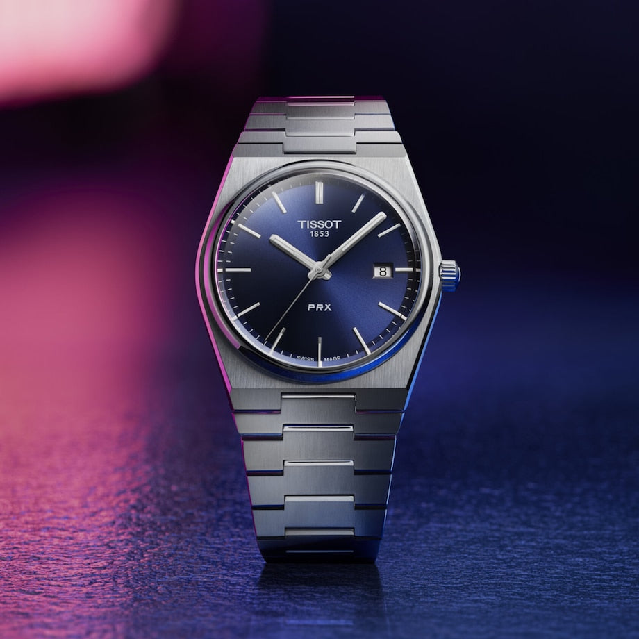TISSOT PRX BLUE DIAL QUARTZ 40MM T137.410.11.041.00 T1374101104100