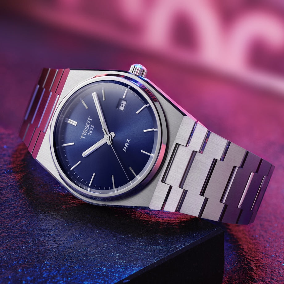 TISSOT PRX BLUE DIAL QUARTZ 40MM T137.410.11.041.00 T1374101104100