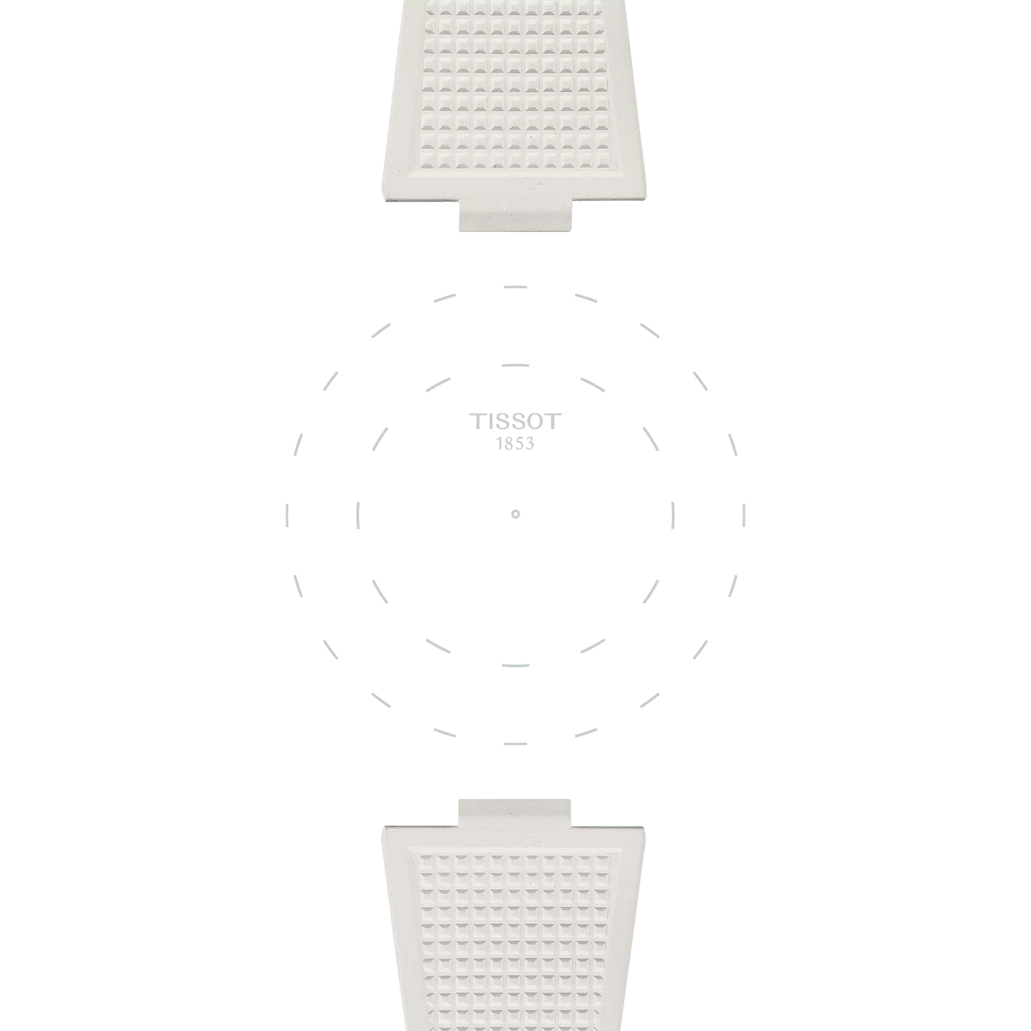 Tissot Official White PRX 40mm Rubber Strap T852.048.463 T852048463