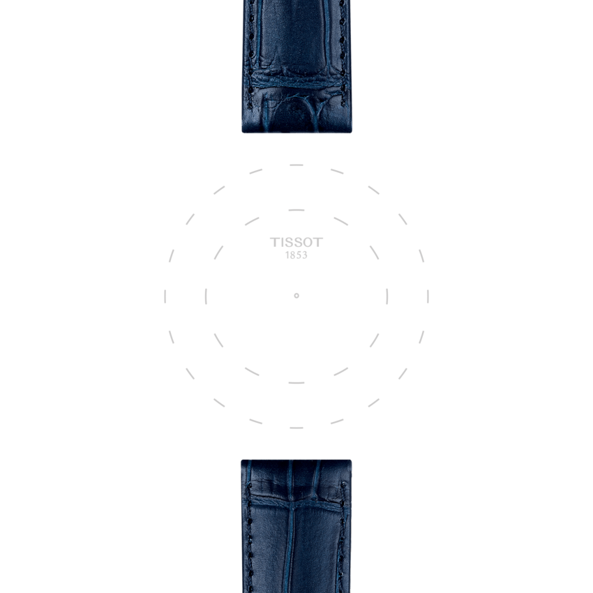 TISSOT OFFICIAL BLUE LEATHER STRAP LUGS 20 MM T852.041.534 T852041534