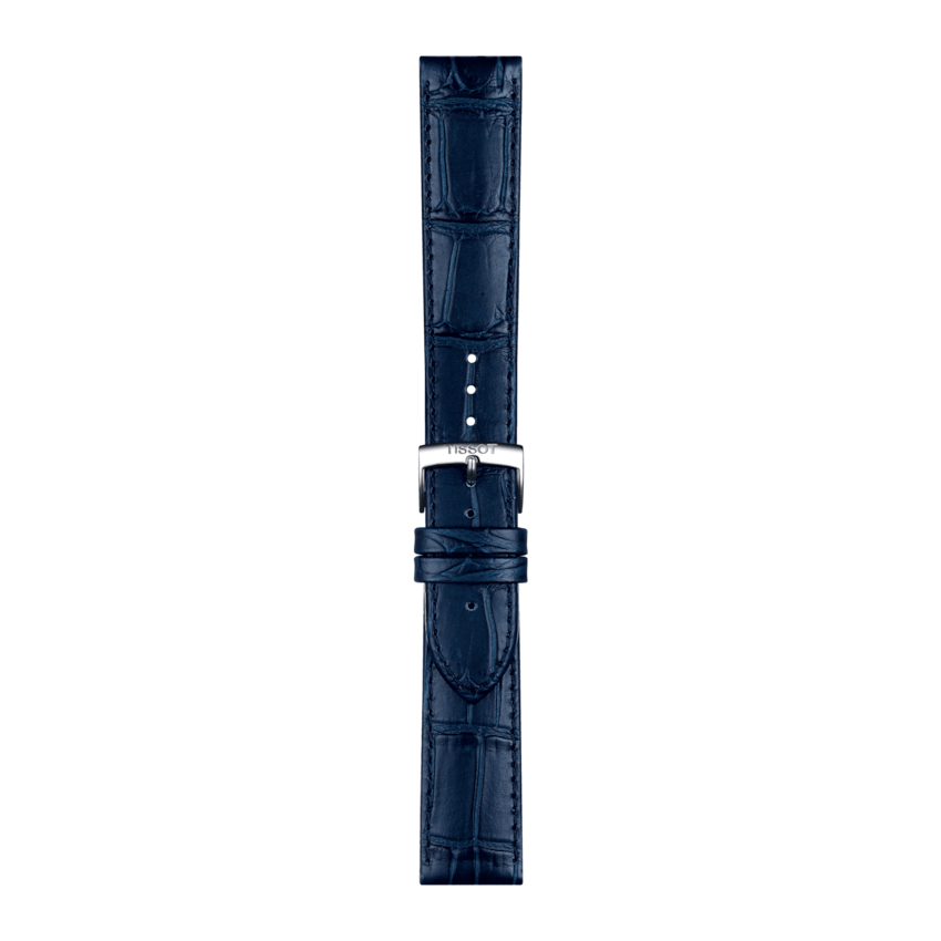 TISSOT OFFICIAL BLUE LEATHER STRAP LUGS 20 MM T852.041.534 T852041534