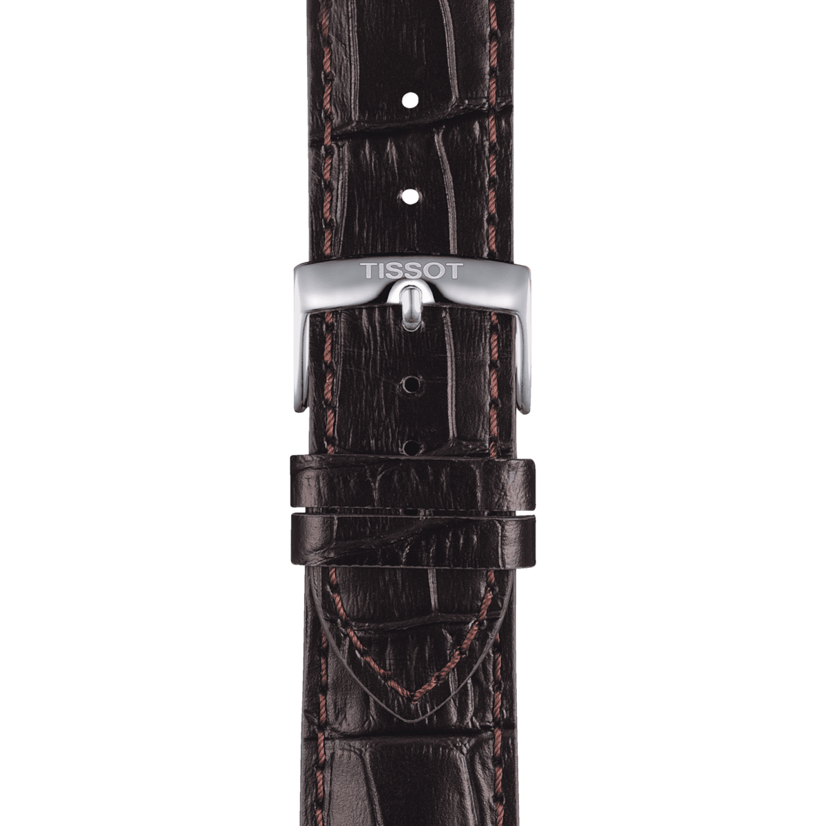TISSOT OFFICIAL BROWN LEATHER STRAP LUGS 22 MM T852.041.655 T852041655