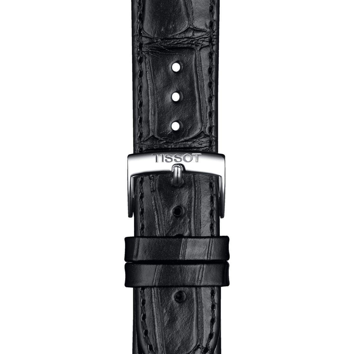 TISSOT OFFICIAL BLACK LEATHER STRAP LUGS 20 MM T852.043.012 T852043012