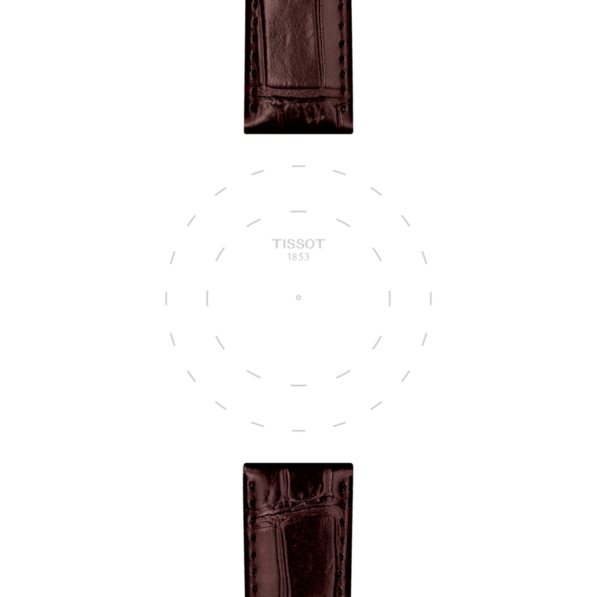 TISSOT OFFICIAL BROWN LEATHER STRAP LUGS 20 MM T852.043.013 T852043013
