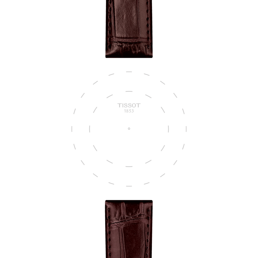 TISSOT OFFICIAL BROWN LEATHER STRAP LUGS 20 MM T852.043.014 T852043014