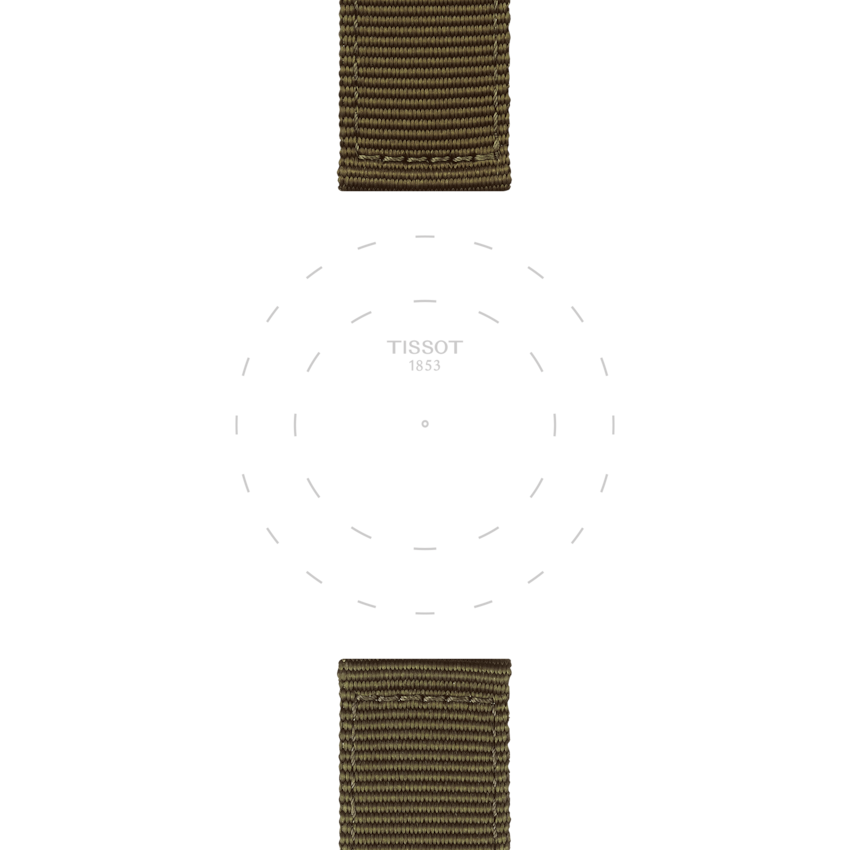 TISSOT OFFICIAL KHAKI FABRIC STRAP LUGS 22 MM T852.046.756 T852046756