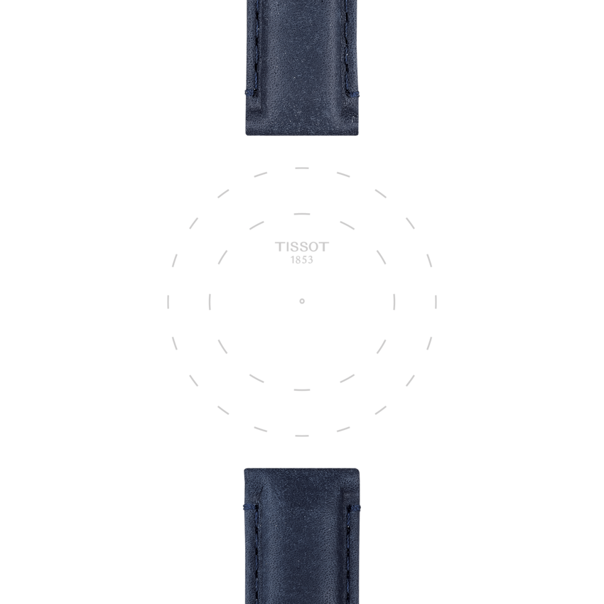 TISSOT OFFICIAL BLUE LEATHER STRAP LUGS 20 MM T852.046.831 T852046831