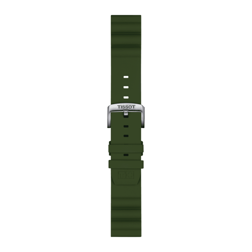 TISSOT OFFICIAL KAKI SILICONE STRAP LUGS 22 MM T852.047.177 T852047177