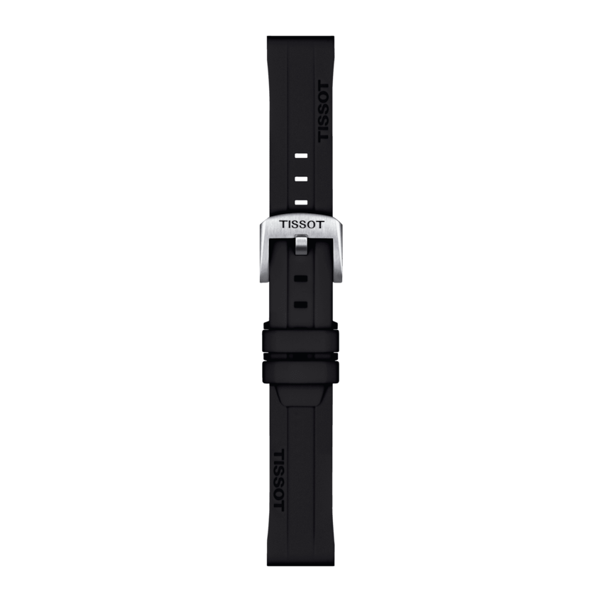 TISSOT OFFICIAL BLACK SILICONE STRAP LUGS 18 MM T852.047.455 T852047455